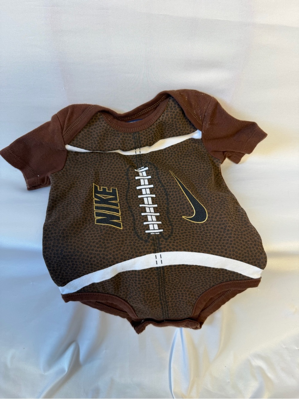 Nike football one piece bodysuit 3/6 months